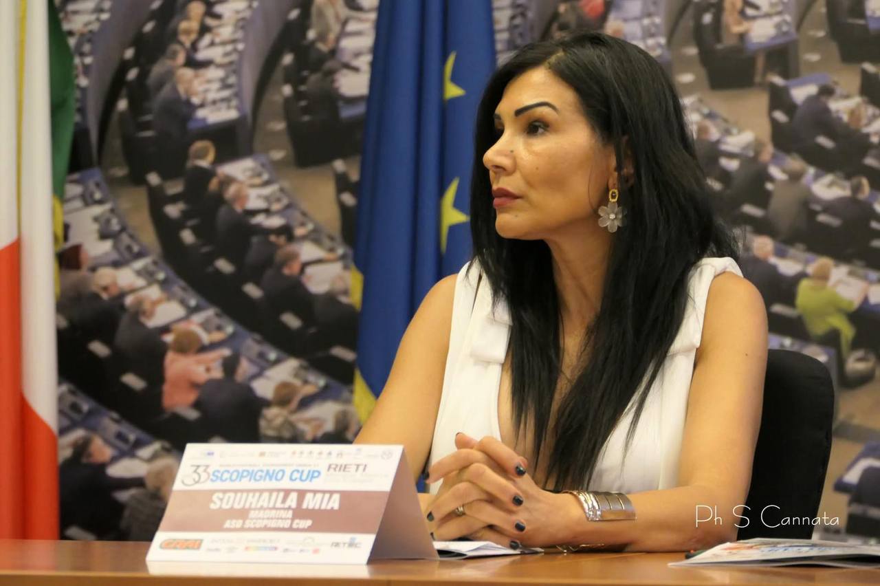 Souhaila Mia al tavolo istituzionale della conferenza Scopigno Cup