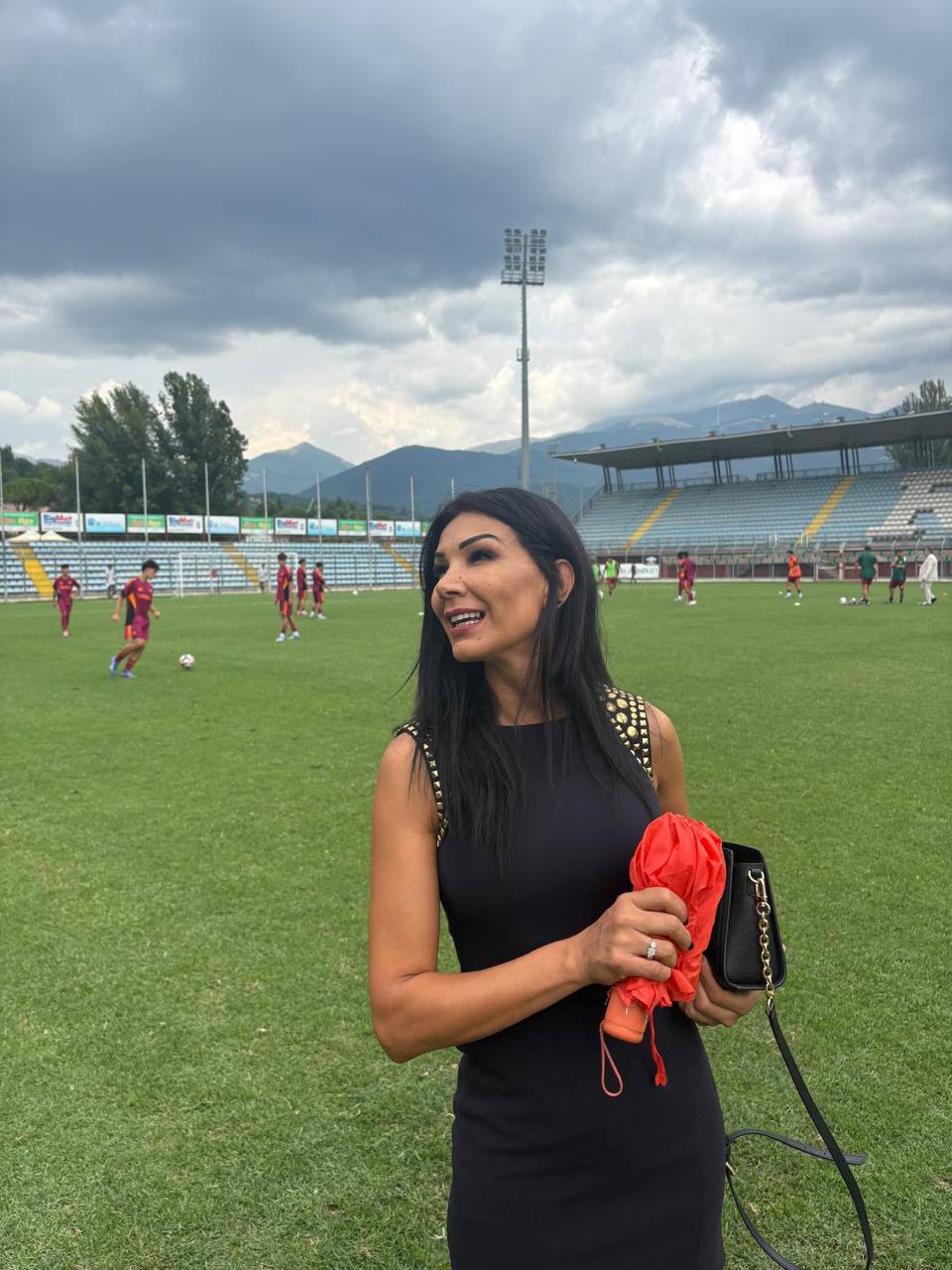 Souhaila Mia sul campo durante la Scopigno Cup