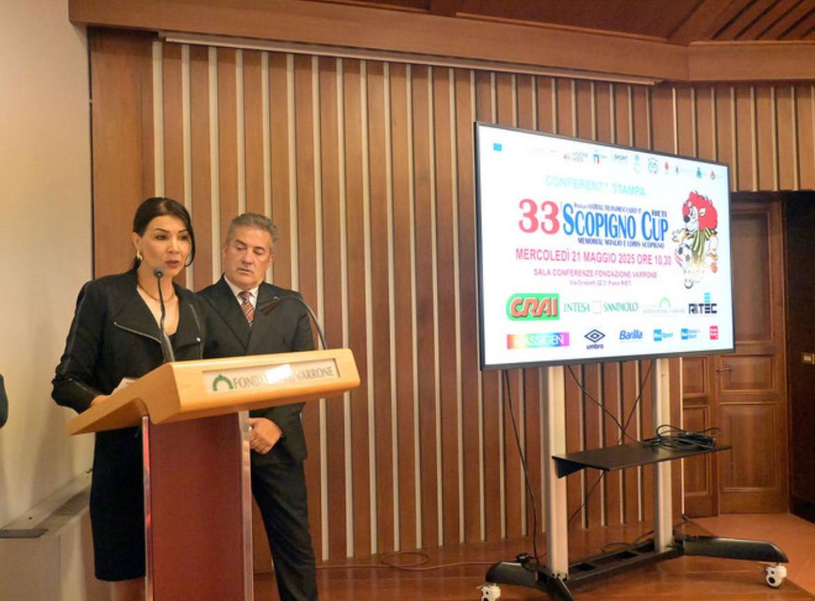 Souhaila Mia alla conferenza stampa della 33ª Scopigno Cup